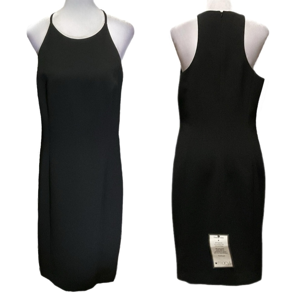 NWT Calvin Klein (Black) Halter Style Sheath Dress - Size 8